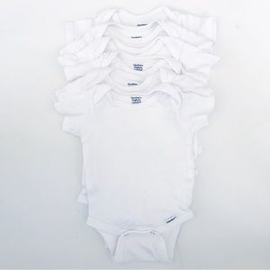 GERBER White Onesie Organic 0/3M